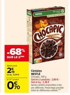 céréales Chocapic