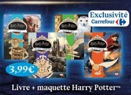 Hatte  P  Hot Potter  Exclusivité Carrefour (  Peter  3,99€  Livre + maquette Harry PotterTM 