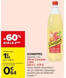 promos Schweppes