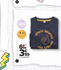 geprins  699 3.99  €  Le sweat-shirt  mind  OPE 