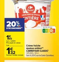 crème fraîche Carrefour