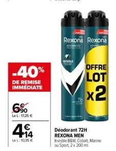 soldes rexona