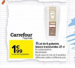assiettes Carrefour