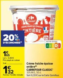 crème fraîche Carrefour