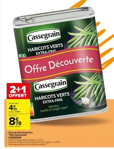 haricots verts cassegrain