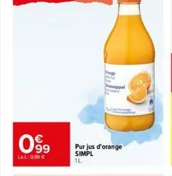 jus d'orange 