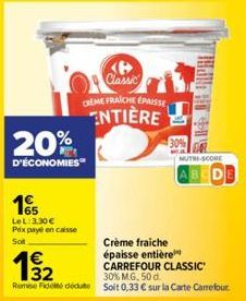 crème fraîche Carrefour