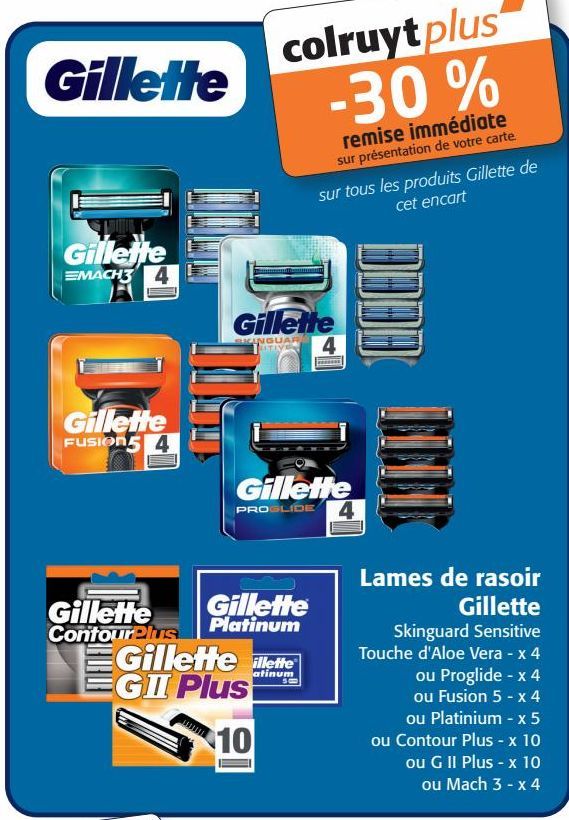  Lames de rasoir Gillette 