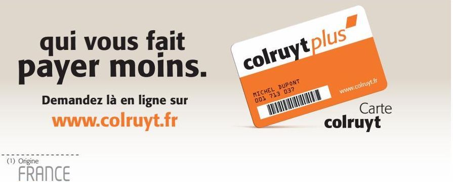 Carte Colruyt plus  www.colruyt.fr
