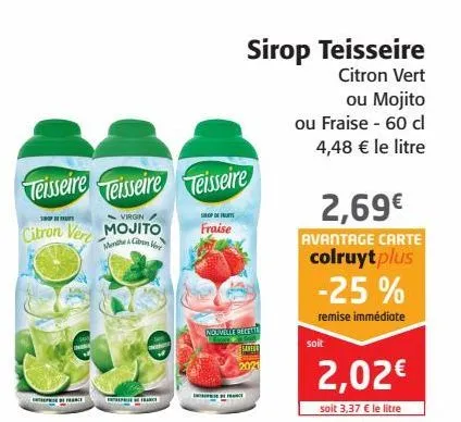 sirop teisseire