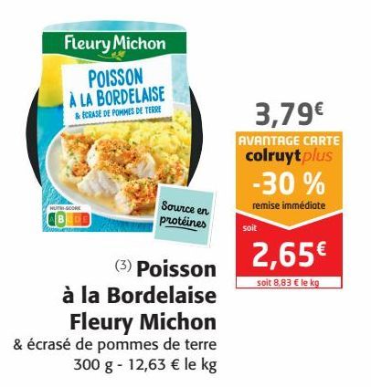 Poisson à la Bordelaise  Fleury Michon