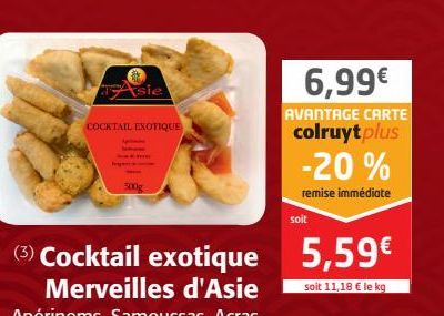 Cocktail exotique Merveilles d'Asie