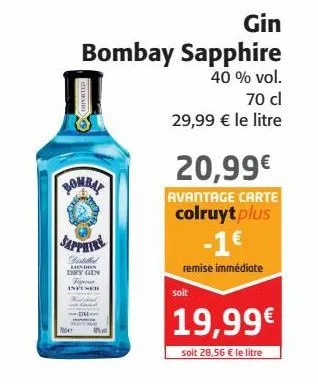 gin bombay sapphire