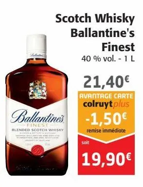 scotch whisky ballantine's finest