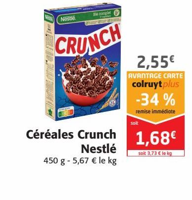 Céréales Crunch Nestlé