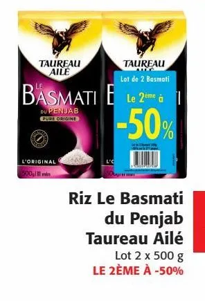 riz le basmati du penjab taureau ailé