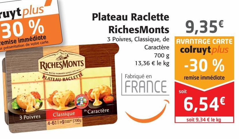 Plateau Raclette RichesMonts