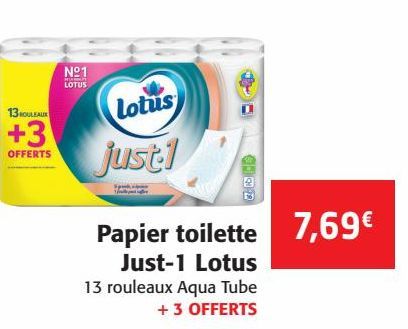 Papier toilette Just-1 Lotus