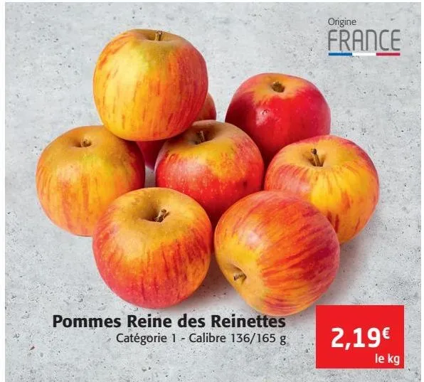 pommes reine des reinettes 