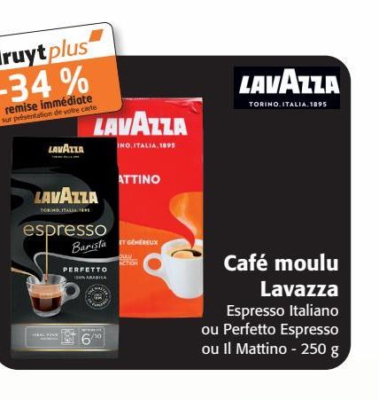 Café moulu lavazza