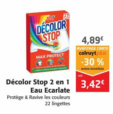 Décolor Stop 2 en 1 Eau Ecarlate 