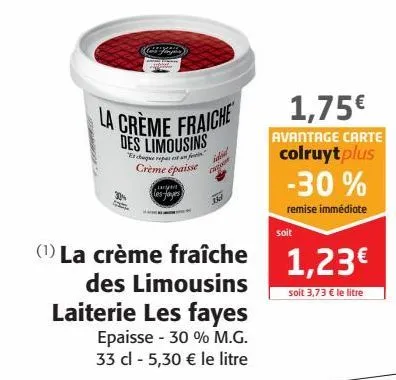 la crème fraiche des limousins laiterie les fayes