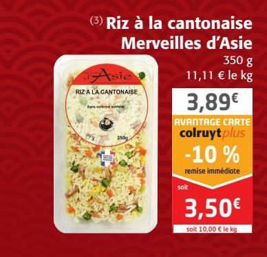 Riz à la cantonaise Merveilles d'Asie