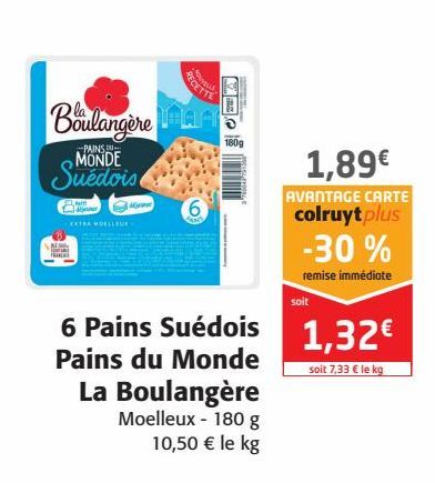 6 Pains Suédois Pains du Monde La Boulangère