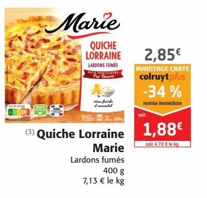 quiche lorraine marie