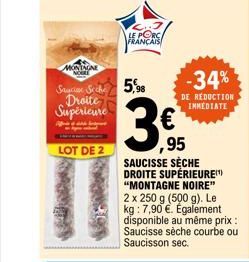 saucisse sèche 