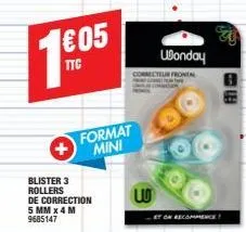 blister 3 rollers  format mini  de correction  5 mm x 4 m  9685147  w  ubonday  et on recommence! 