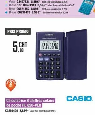 calculatrice promo