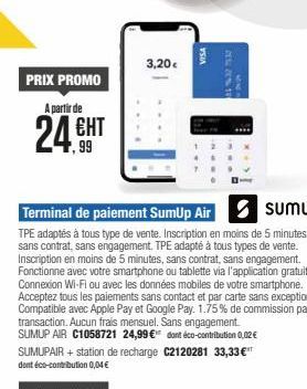 PRIX PROMO  A partir de  24.9  ЕНТ  3,20€  VISA  79  