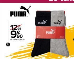 PUMA.  1295  990  €  Le lot de 6 paires  Puma  PUMA  PUMA  