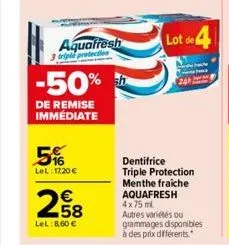 soldes aquafresh