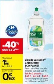 liquide vaisselle Carrefour