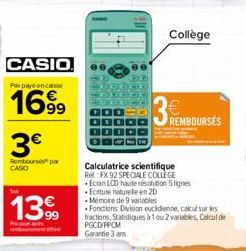 calculatrice scientifique Casio