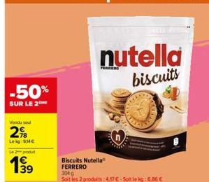 biscuits Nutella