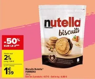 biscuits nutella