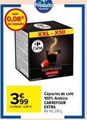 capsules de café Carrefour