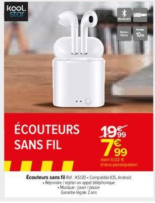 écouteurs sans fil 