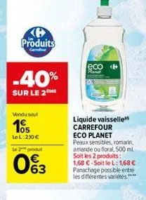 liquide vaisselle carrefour