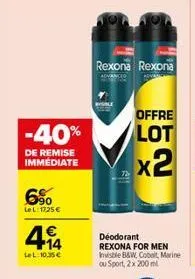 soldes rexona