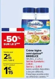 crème bridélice