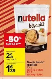 biscuits nutella