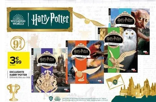 wizarding world  (93)  399  le me  p  exclusivite harry potter différents titres au chok  harry potter  harry potter  blason poutard  p  harry potter  1. vie d'or  000  harry potter  wedwige  harry po