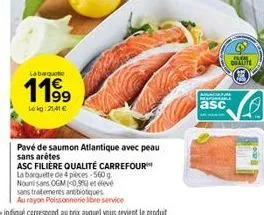 saumon carrefour