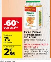 jus d'orange Tropicana