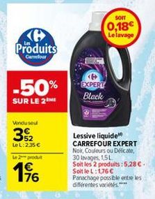 lessive liquide Carrefour