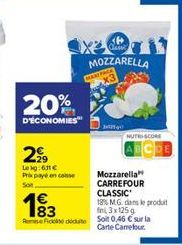 mozzarella Carrefour